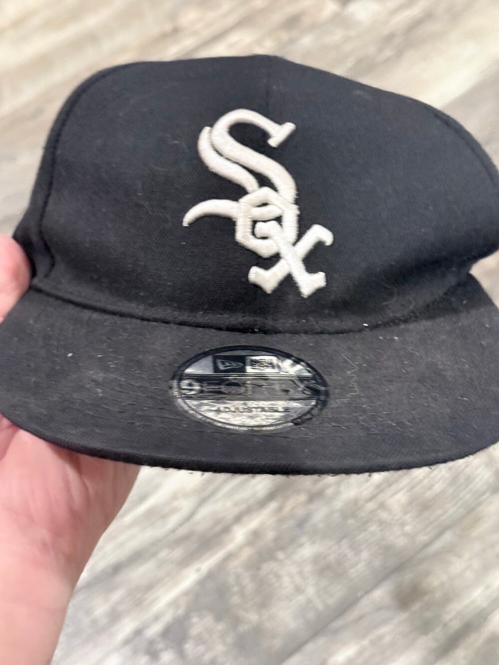 Chicago White Sox New Era 9FORTY Black Adjustable Snapback Hat MLB OSFM